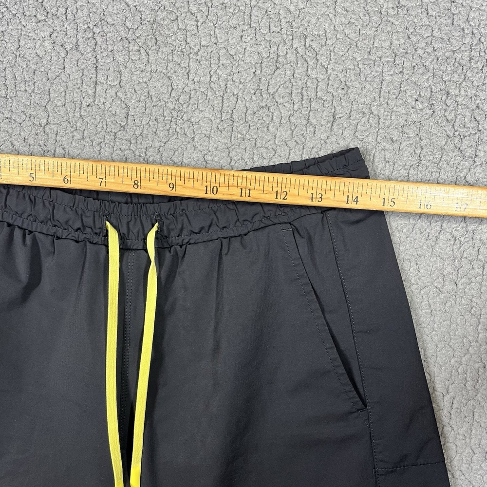 WOLACO Training Shorts Performance Mens Sz S Blac Yellow Drawstring Athletic Gym - Picture 9 of 12